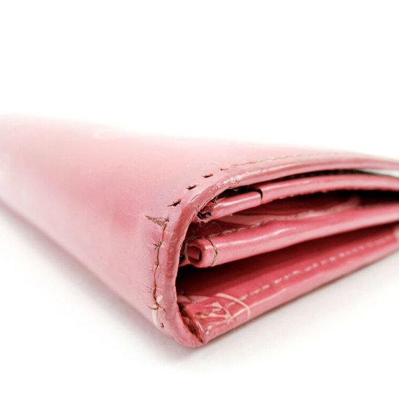 Cartier purse Happy Birthday pink enamel leather Auth T17218 - Picture 4 of 8